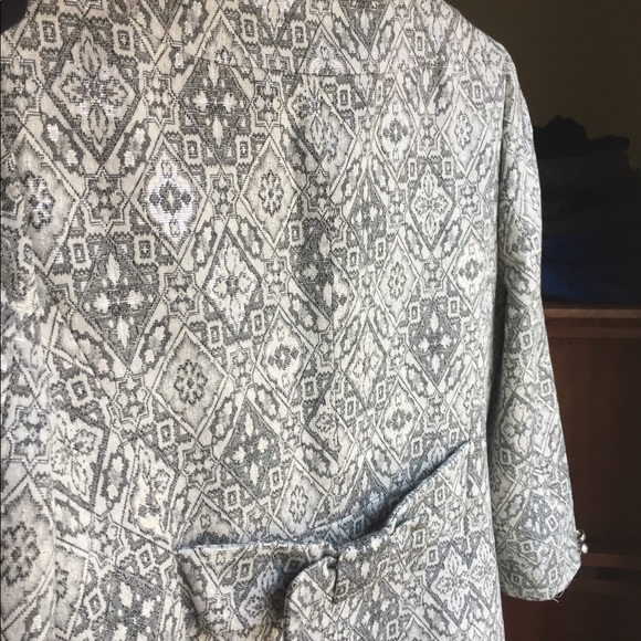 Silver brocade Zara dress coat - Picture 3 of 5